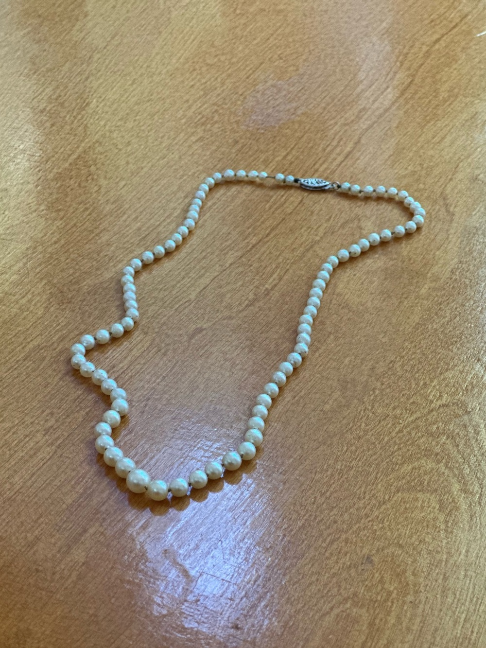 Antique Graduated Genuine Pearl Necklace | Early 20th Century